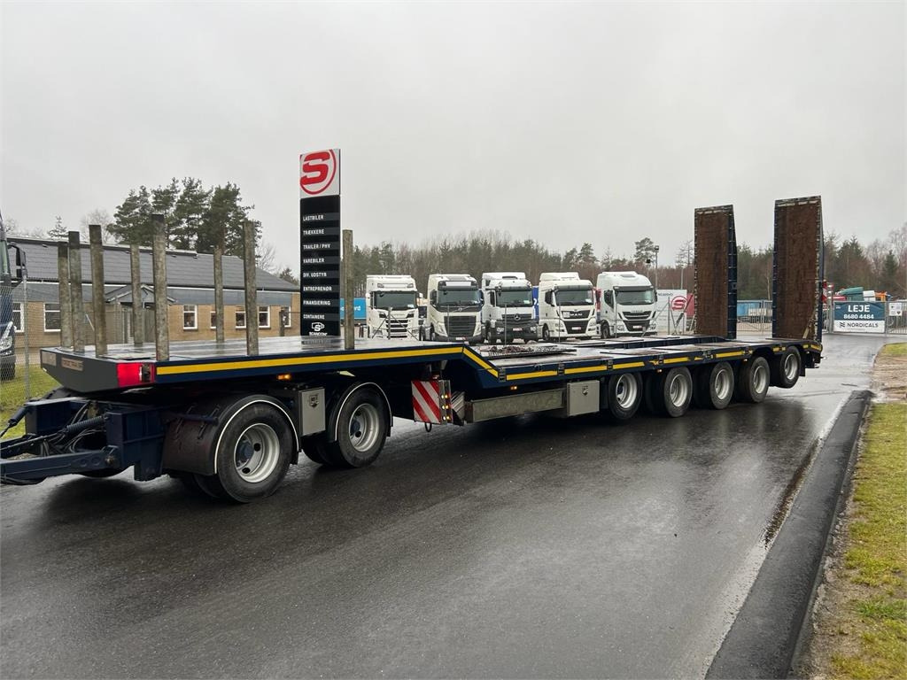 HRD 7 akslet - 84 ton blokvogn med ramper - קרון נגרר עם מטען נמוך: תמונה 1 HRD 7 akslet - 84 ton blokvogn med ramper - קרון נגרר עם מטען נמוך: תמונה 1