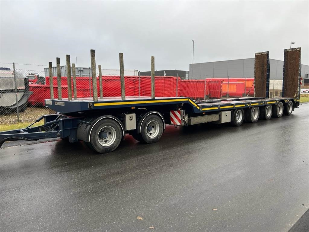 HRD 7 akslet - 84 ton blokvogn med ramper - קרון נגרר עם מטען נמוך: תמונה 3 HRD 7 akslet - 84 ton blokvogn med ramper - קרון נגרר עם מטען נמוך: תמונה 3