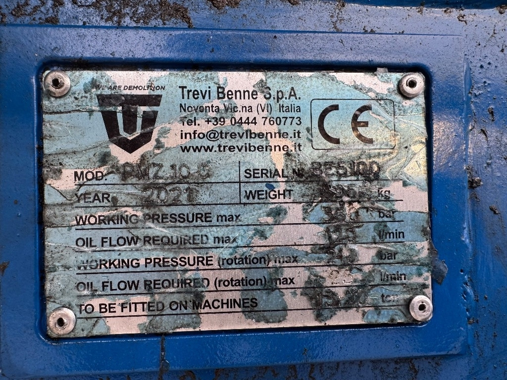 Trevibenne PMZ 10C - מכונת אחיזה עבור מכונת בנייה: תמונה 5 Trevibenne PMZ 10C - מכונת אחיזה עבור מכונת בנייה: תמונה 5