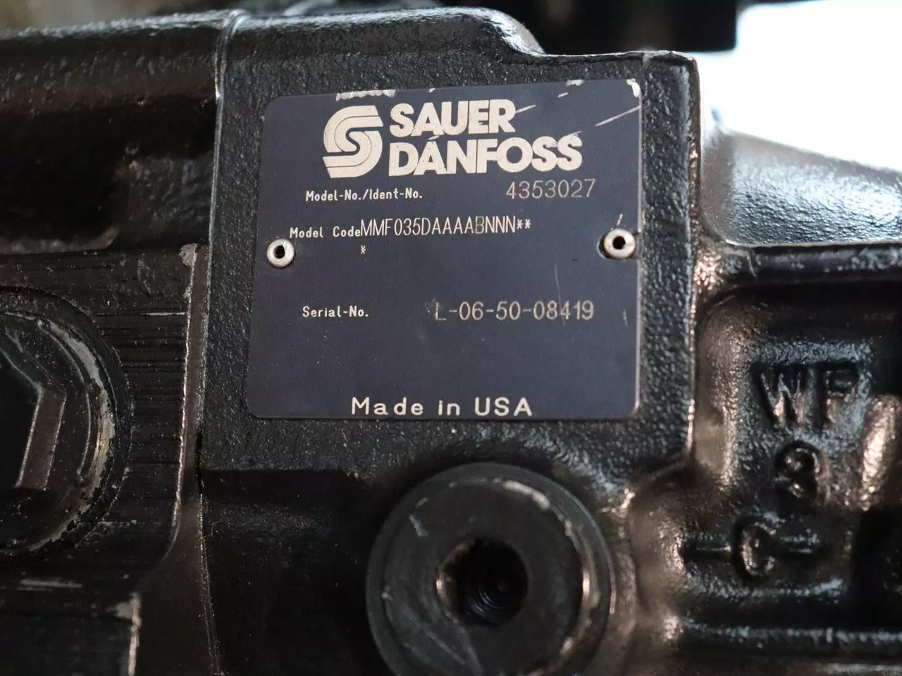 DANFOSS / SAUER MMF035D-AA-AAB-NNN - מנוע הידרולי עבור מכונת בנייה: תמונה 3 DANFOSS / SAUER MMF035D-AA-AAB-NNN - מנוע הידרולי עבור מכונת בנייה: תמונה 3