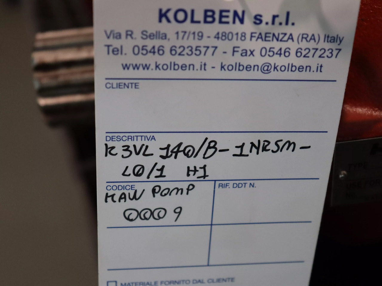 KAWASAKI K3VL140B-1NRSM-L01 H1 - משאבה הידרולית עבור מכונת בנייה: תמונה 5 KAWASAKI K3VL140B-1NRSM-L01 H1 - משאבה הידרולית עבור מכונת בנייה: תמונה 5