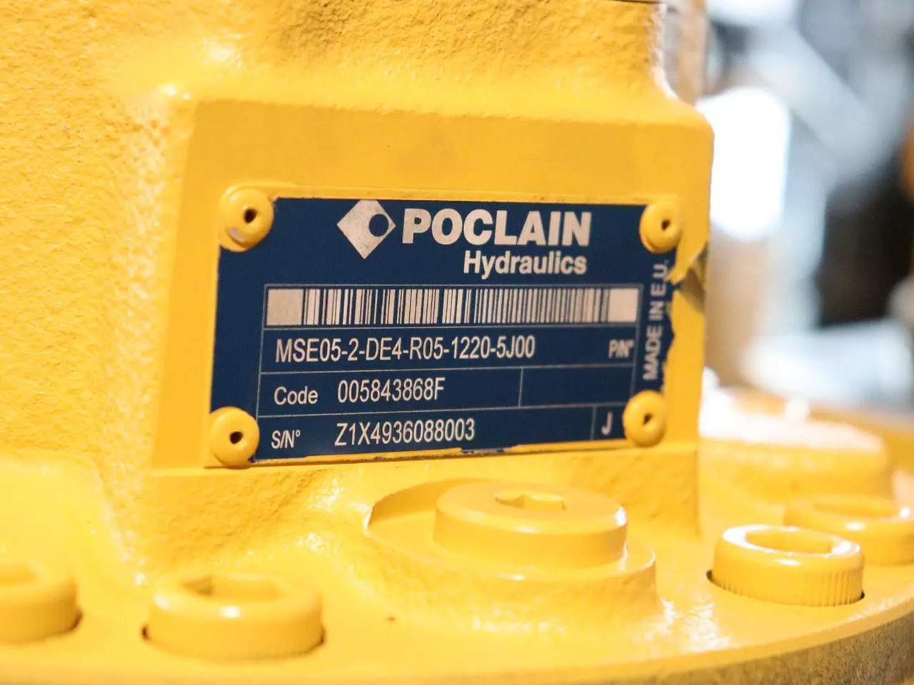 POCLAIN MSE05-2-DE4-R05-1220-5J00 - מנוע הידרולי עבור מכונת בנייה: תמונה 4 POCLAIN MSE05-2-DE4-R05-1220-5J00 - מנוע הידרולי עבור מכונת בנייה: תמונה 4