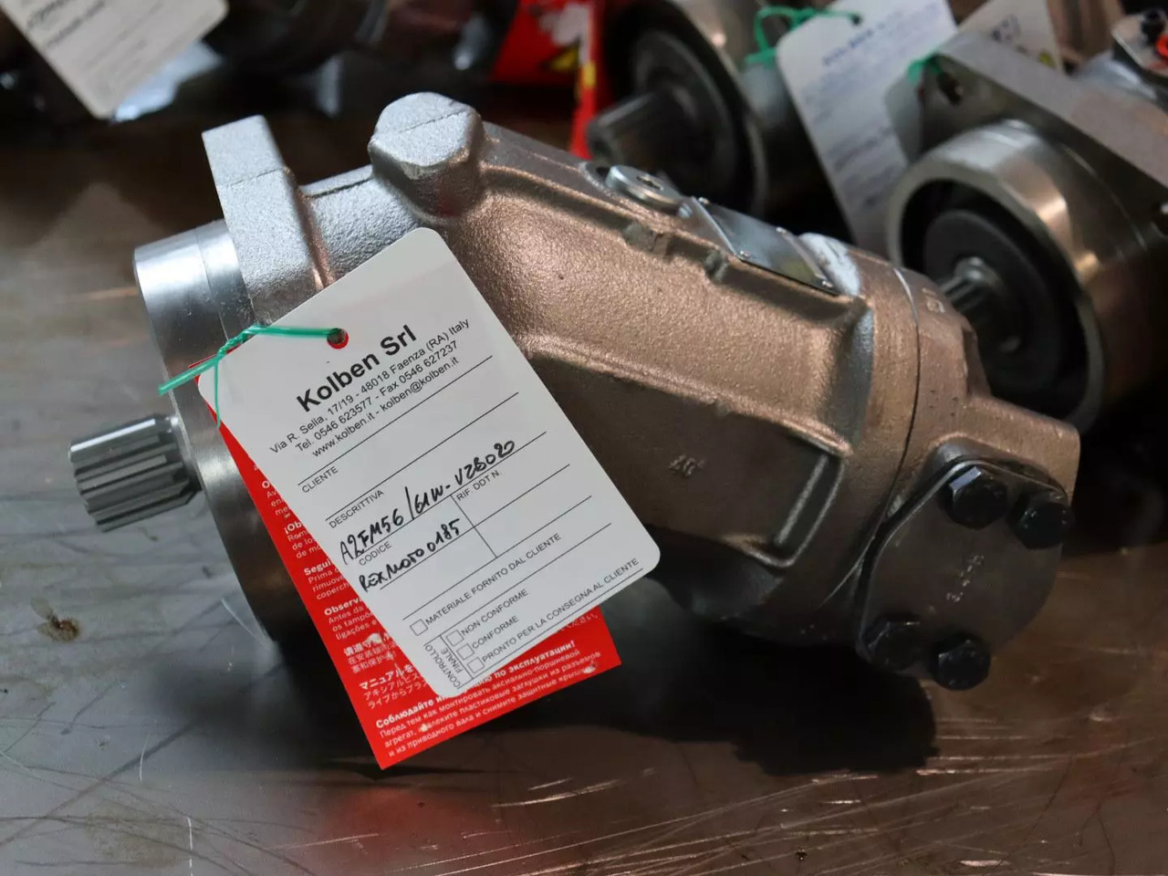REXROTH A2FM56/61W-VZB020 - מנוע הידרולי עבור ציוד לטיפול בחומרים: תמונה 1 REXROTH A2FM56/61W-VZB020 - מנוע הידרולי עבור ציוד לטיפול בחומרים: תמונה 1