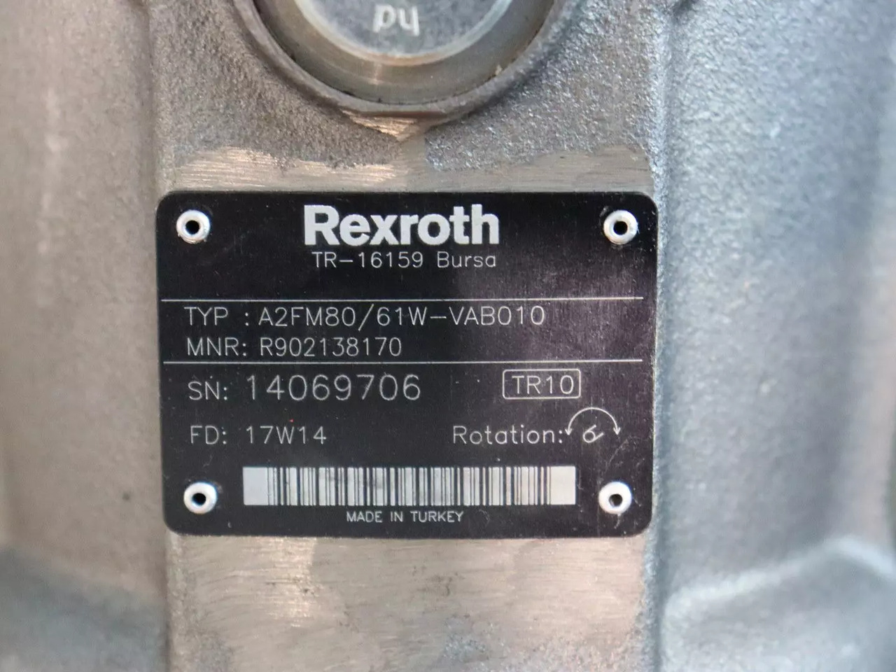 REXROTH A2FM80/61W-VAB010 - מנוע הידרולי עבור ציוד לטיפול בחומרים: תמונה 3 REXROTH A2FM80/61W-VAB010 - מנוע הידרולי עבור ציוד לטיפול בחומרים: תמונה 3