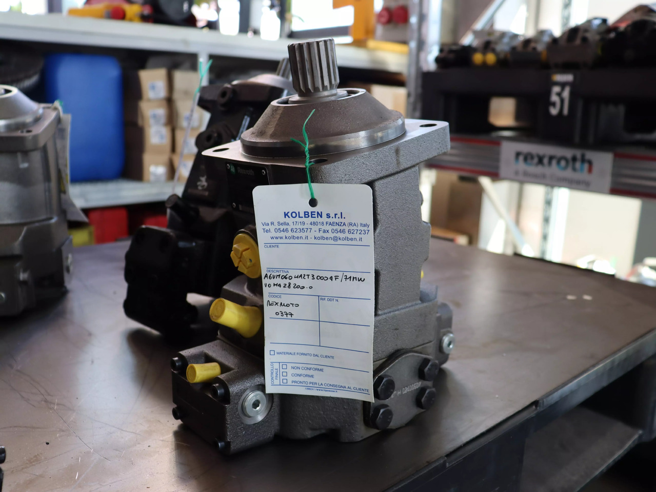 REXROTH A6VM060HA2T30004F/71MWV0M4Z8200-0 - מנוע הידרולי עבור ציוד לטיפול בחומרים: תמונה 3 REXROTH A6VM060HA2T30004F/71MWV0M4Z8200-0 - מנוע הידרולי עבור ציוד לטיפול בחומרים: תמונה 3