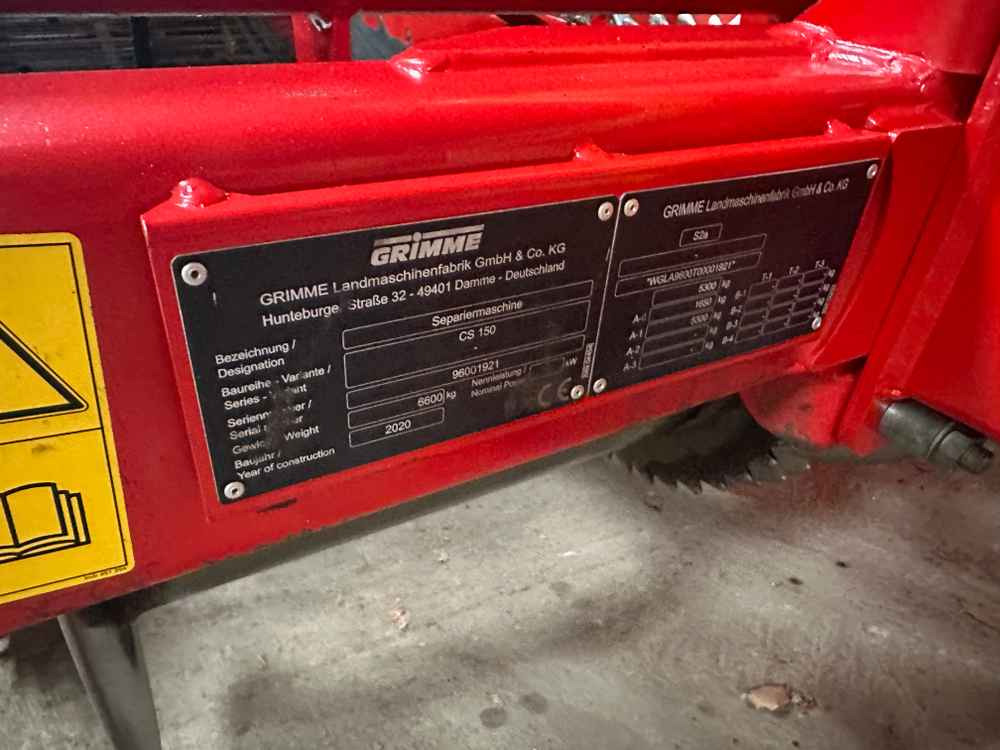 Grimme CS-150 CombiStar XL - מקצרת תפוחי אדמה: תמונה 2 Grimme CS-150 CombiStar XL - מקצרת תפוחי אדמה: תמונה 2