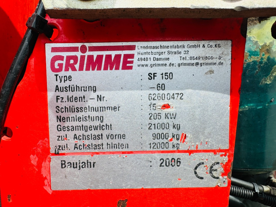 Grimme SF-150-60-UB - מקצרת תפוחי אדמה: תמונה 2 Grimme SF-150-60-UB - מקצרת תפוחי אדמה: תמונה 2