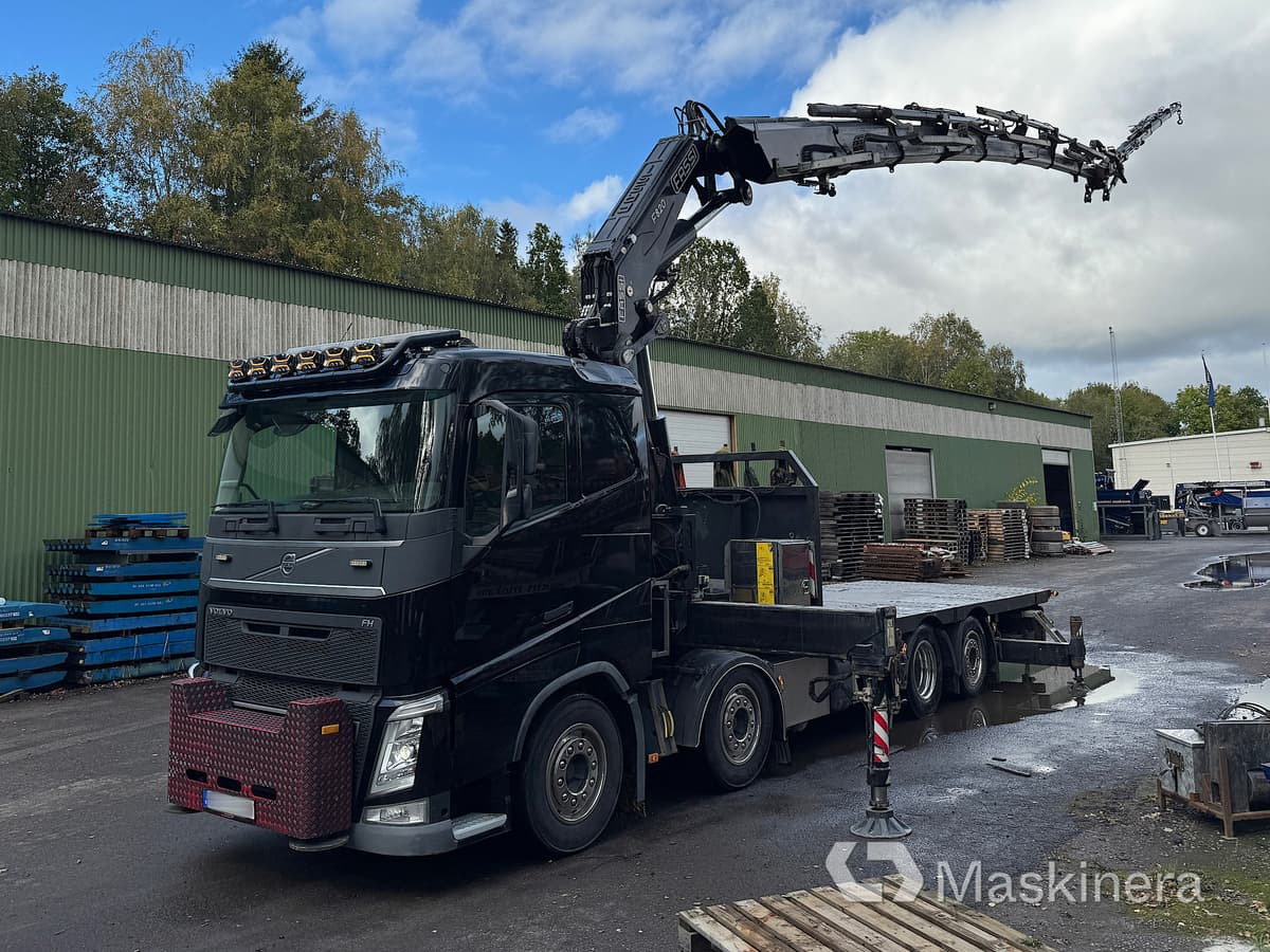 Bodbil Volvo FH 82F med Fassi F820 kran & jib - משאית צד נופל/ שטוחה, משאית מנוף: תמונה 1 Bodbil Volvo FH 82F med Fassi F820 kran & jib - משאית צד נופל/ שטוחה, משאית מנוף: תמונה 1