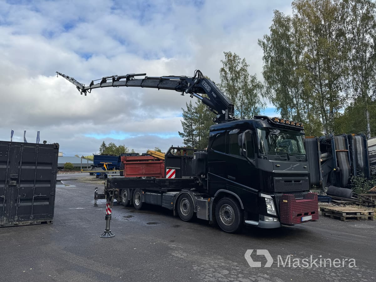 Bodbil Volvo FH 82F med Fassi F820 kran & jib - משאית צד נופל/ שטוחה, משאית מנוף: תמונה 3 Bodbil Volvo FH 82F med Fassi F820 kran & jib - משאית צד נופל/ שטוחה, משאית מנוף: תמונה 3