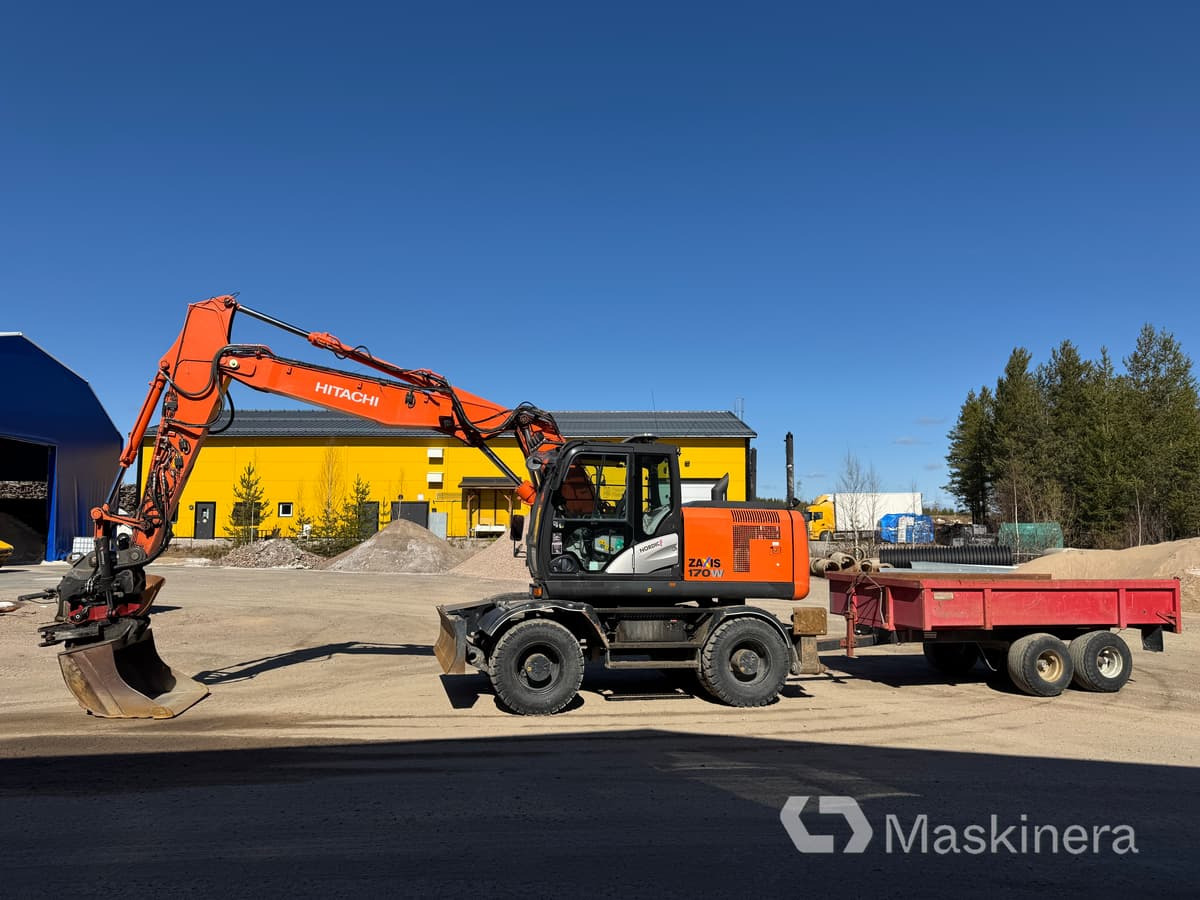Hitachi ZX170W-5B Hjulgrävare Hitachi ZX170W med vagn - מחפר סורק: תמונה 2 Hitachi ZX170W-5B Hjulgrävare Hitachi ZX170W med vagn - מחפר סורק: תמונה 2