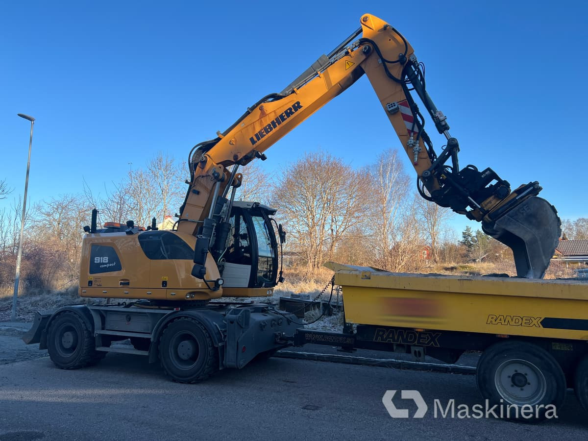 Hjulgrävare Liebherr 918 Compact Litronic med kärra - מחפר סורק: תמונה 2 Hjulgrävare Liebherr 918 Compact Litronic med kärra - מחפר סורק: תמונה 2