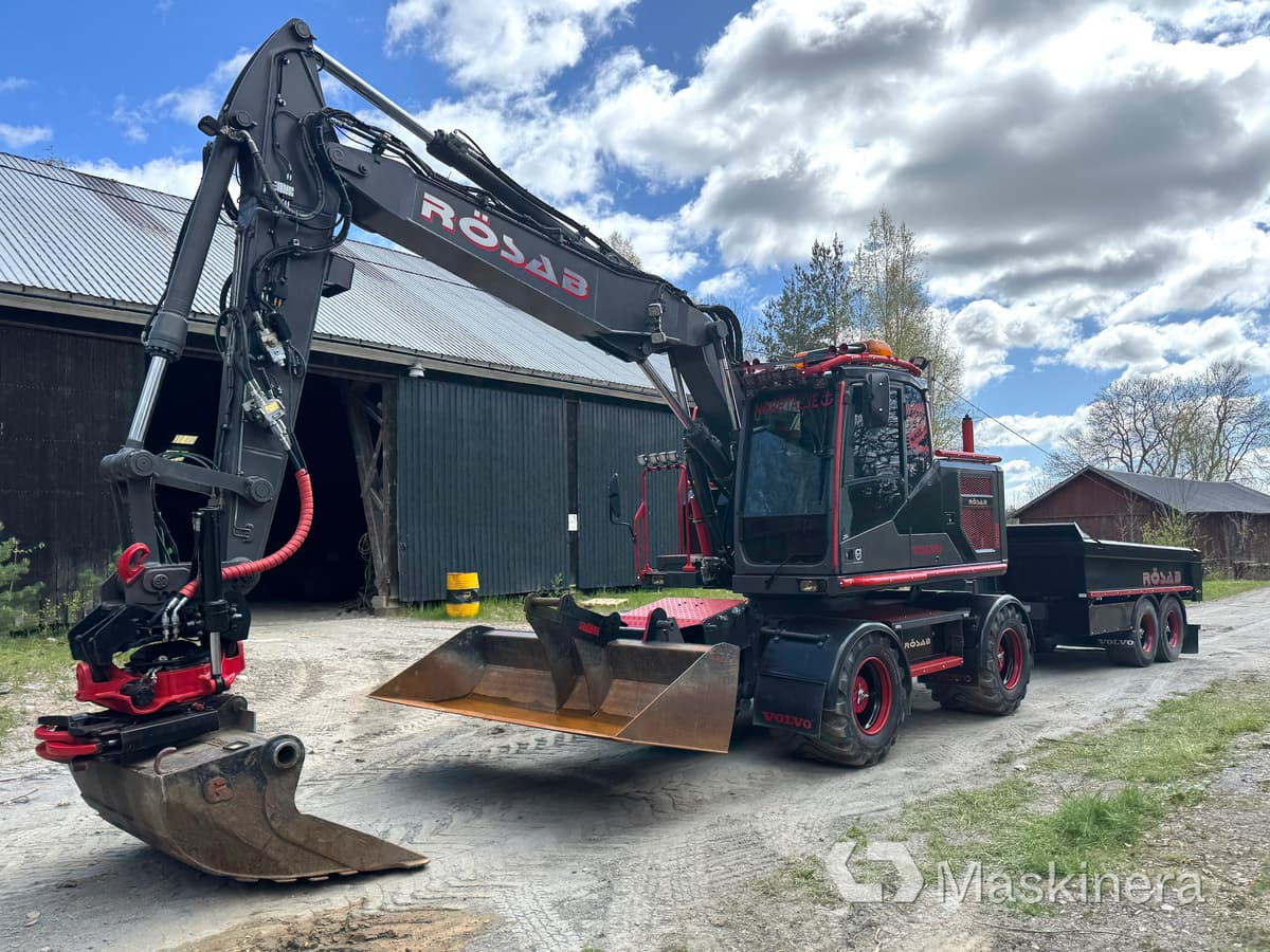 Hjulgrävare Volvo EW160E med kärra - מחפר סורק: תמונה 1 Hjulgrävare Volvo EW160E med kärra - מחפר סורק: תמונה 1