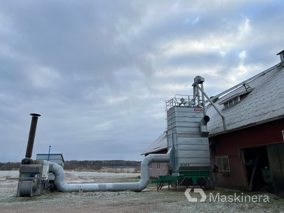 Mepu M365K & Mabre GDS 580 C65 Spannmålstork Mepu M365 K med flispanna Mabre GDS580C65 - ציוד לאחר הקציר: תמונה 1 Mepu M365K & Mabre GDS 580 C65 Spannmålstork Mepu M365 K med flispanna Mabre GDS580C65 - ציוד לאחר הקציר: תמונה 1