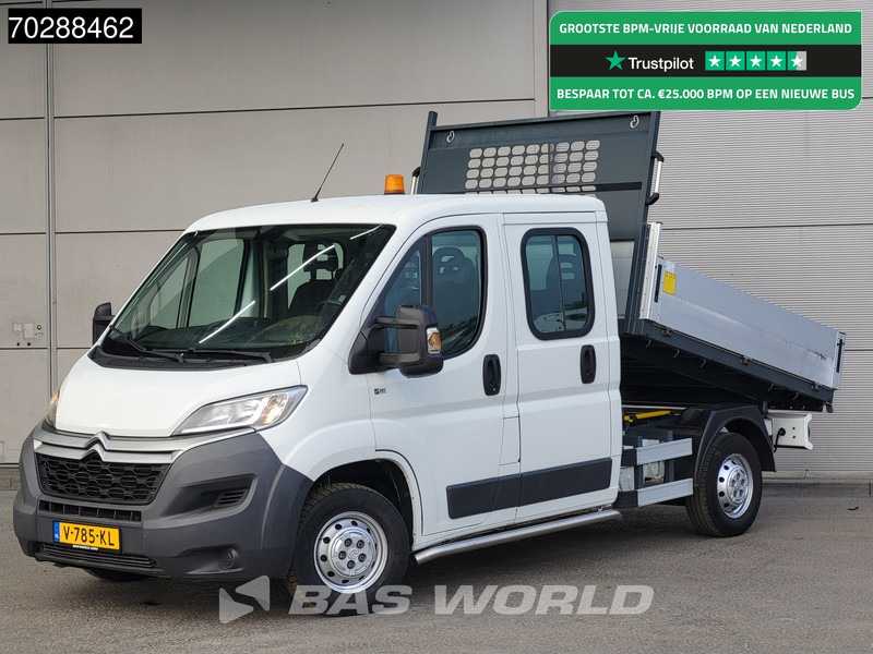 כלי רכב מסחרי מזהיר Citroën Jumper 130PK Kipper Dubbel Cabine Trekhaak Euro6 Tipper Benne Kieper 2m3 Trekhaak: תמונה 1