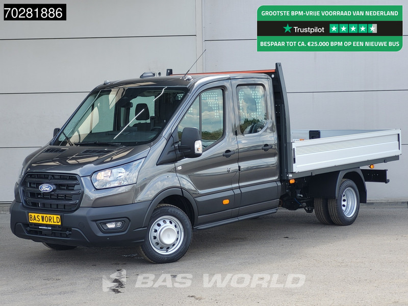 Ford Transit 170pk Automaat Dubbel Cabine 3500kg Trekhaak Open Laadbak Pritsche SYNC4 scherm Camera Airco Trekhaak Cruise control - כלי רכב מסחרי במיטה שטוחה: תמונה 1 Ford Transit 170pk Automaat Dubbel Cabine 3500kg Trekhaak Open Laadbak Pritsche SYNC4 scherm Camera Airco Trekhaak Cruise control - כלי רכב מסחרי במיטה שטוחה: תמונה 1