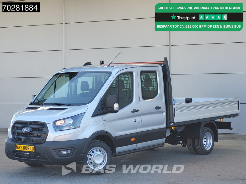 Ford Transit 170pk Automaat Dubbel Cabine 3500kg Trekhaak Open Laadbak Pritsche SYNC4 scherm CarPlay Camera Airco Trekhaak Cruise control - כלי רכב מסחרי במיטה שטוחה: תמונה 1 Ford Transit 170pk Automaat Dubbel Cabine 3500kg Trekhaak Open Laadbak Pritsche SYNC4 scherm CarPlay Camera Airco Trekhaak Cruise control - כלי רכב מסחרי במיטה שטוחה: תמונה 1