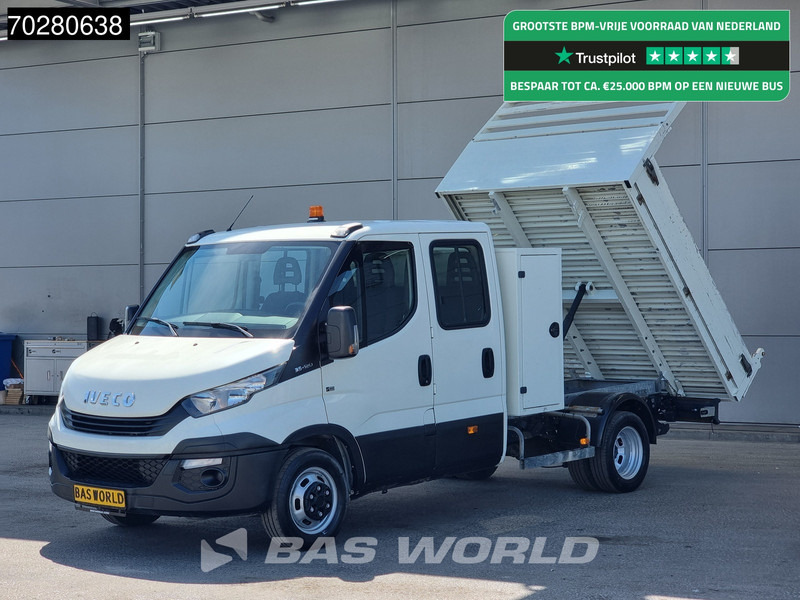 Iveco Daily 35C12 Kipper met Kist Dubbel Cabine Dubbellucht 3,5t Trekhaak Airco Euro6 Tipper Benne Kieper Airco Dubbel cabine Trekhaak - כלי רכב מסחרי מזהיר: תמונה 1 Iveco Daily 35C12 Kipper met Kist Dubbel Cabine Dubbellucht 3,5t Trekhaak Airco Euro6 Tipper Benne Kieper Airco Dubbel cabine Trekhaak - כלי רכב מסחרי מזהיר: תמונה 1