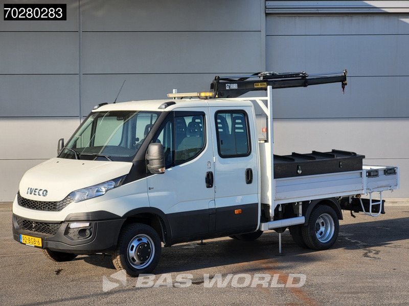 Iveco Daily 50C17 3,0L Automaat 170PK HIAB 017T-2 DC Open laadbak Dubbellucht Airco Euro6 Pickup Crane Kraanwagen Kranwagen Pritsche Airco D - כלי רכב מסחרי במיטה שטוחה: תמונה 1 Iveco Daily 50C17 3,0L Automaat 170PK HIAB 017T-2 DC Open laadbak Dubbellucht Airco Euro6 Pickup Crane Kraanwagen Kranwagen Pritsche Airco D - כלי רכב מסחרי במיטה שטוחה: תמונה 1