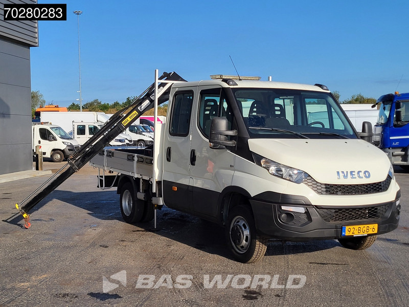 Iveco Daily 50C17 3,0L Automaat HIAB 017T-2 DC Open laadbak Kraan Dubbellucht Airco Euro6 Pickup Crane Kraanwagen Pritsche Airco Dubbel cabi - כלי רכב מסחרי במיטה שטוחה: תמונה 3 Iveco Daily 50C17 3,0L Automaat HIAB 017T-2 DC Open laadbak Kraan Dubbellucht Airco Euro6 Pickup Crane Kraanwagen Pritsche Airco Dubbel cabi - כלי רכב מסחרי במיטה שטוחה: תמונה 3