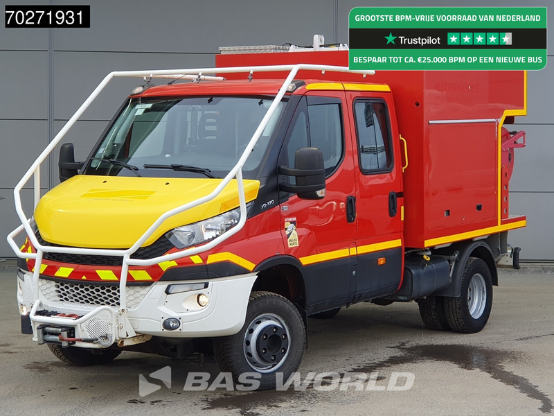 Iveco Daily 70C17 4x4 Achleitner Firetruck Brandweerwagen AWD Allrad Camper 1200liter Airco Dubbel cabine Trekhaak Cruise control - אמבולנס: תמונה 1 Iveco Daily 70C17 4x4 Achleitner Firetruck Brandweerwagen AWD Allrad Camper 1200liter Airco Dubbel cabine Trekhaak Cruise control - אמבולנס: תמונה 1