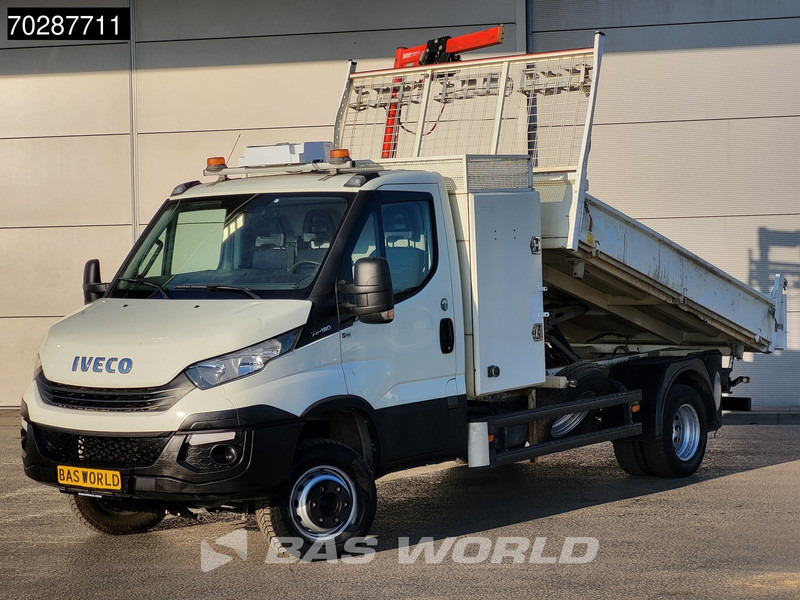 Iveco Daily 70C18 3.0L Driezijdige Kipper 500KG Kraan Kraanwagen Open Laadbak 3,5t Trekhaak Airco Cruise Euro6 Kraan Crane Kranwagen Kipper - כלי רכב מסחרי מזהיר: תמונה 2 Iveco Daily 70C18 3.0L Driezijdige Kipper 500KG Kraan Kraanwagen Open Laadbak 3,5t Trekhaak Airco Cruise Euro6 Kraan Crane Kranwagen Kipper - כלי רכב מסחרי מזהיר: תמונה 2