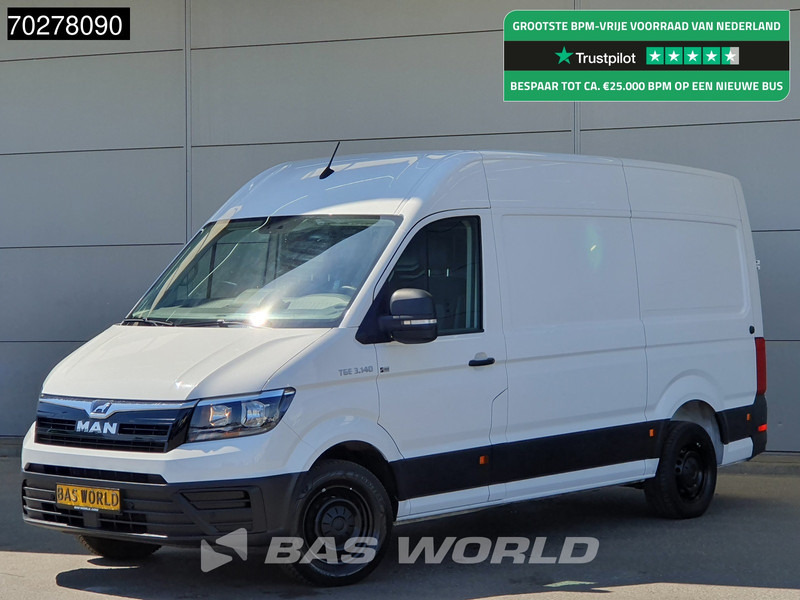 כלי רכב מסחרי עם לוח MAN TGE 3.140 Automaat L3H3 Trekhaak Airco Camera Parkeersensoren Euro6 L2H2 11m3 Airco Trekhaak: תמונה 1