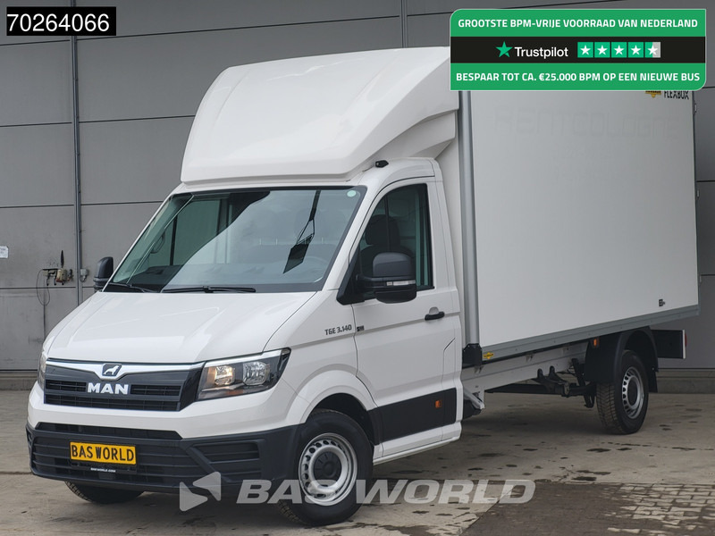 MAN TGE 3.140 Bakwagen met achterdeuren Nieuw!! Airco Meubelbak Koffer 17m3 Airco - כלי רכב מסחרי עם תיבה: תמונה 1 MAN TGE 3.140 Bakwagen met achterdeuren Nieuw!! Airco Meubelbak Koffer 17m3 Airco - כלי רכב מסחרי עם תיבה: תמונה 1