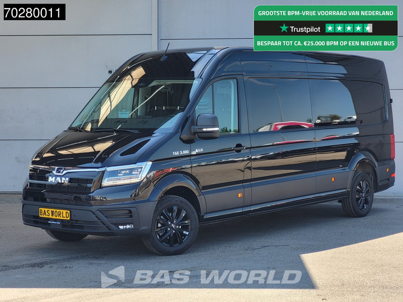 MAN TGE 3.180 4x4 Automaat 2025 Facelift L4H3 LED ACC Navi Airco Cruise Camera Parkeersensoren L3H2 Allrad 4WD 15m3 Airco - כלי רכב מסחרי עם לוח: תמונה 1 MAN TGE 3.180 4x4 Automaat 2025 Facelift L4H3 LED ACC Navi Airco Cruise Camera Parkeersensoren L3H2 Allrad 4WD 15m3 Airco - כלי רכב מסחרי עם לוח: תמונה 1