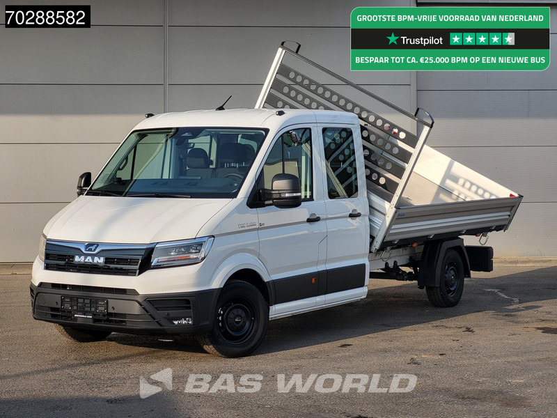 MAN TGE 3.180 Driezijdige Kipper Automaat Dubbel Cabine 2025 Facelift 180PK Trekhaak LED Navi ACC Airco Cruise Euro6 Kipper Tippe Benne Kieper - כלי רכב מסחרי מזהיר: תמונה 1 MAN TGE 3.180 Driezijdige Kipper Automaat Dubbel Cabine 2025 Facelift 180PK Trekhaak LED Navi ACC Airco Cruise Euro6 Kipper Tippe Benne Kieper - כלי רכב מסחרי מזהיר: תמונה 1