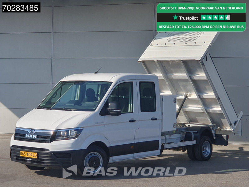 MAN TGE 5.120 Kipper met Kist Dubbel Cabine Dubbellucht 3,5t Trekhaak Navi Airco Cruise Camera Euro6 Tipper Benne Kieper 2m3 Airco Trekhaak Cr - כלי רכב מסחרי מזהיר: תמונה 1 MAN TGE 5.120 Kipper met Kist Dubbel Cabine Dubbellucht 3,5t Trekhaak Navi Airco Cruise Camera Euro6 Tipper Benne Kieper 2m3 Airco Trekhaak Cr - כלי רכב מסחרי מזהיר: תמונה 1