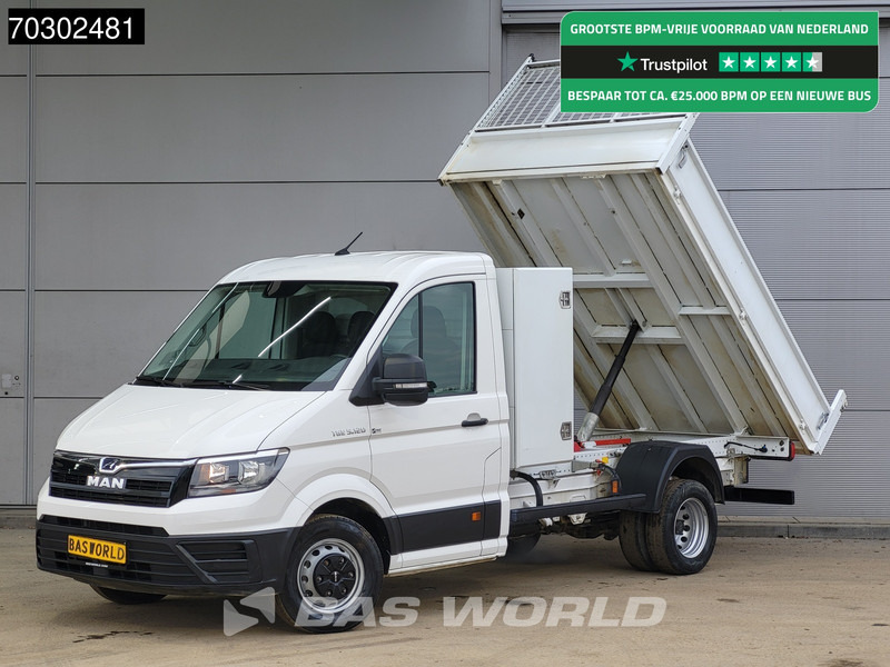 MAN TGE 5.120 Kipper met Kist Dubbellucht 3,5t Trekhaak Navi Airco Cruise Camera Euro6 Tipper Benne Kieper Airco Trekhaak Cruise control - כלי רכב מסחרי מזהיר: תמונה 1 MAN TGE 5.120 Kipper met Kist Dubbellucht 3,5t Trekhaak Navi Airco Cruise Camera Euro6 Tipper Benne Kieper Airco Trekhaak Cruise control - כלי רכב מסחרי מזהיר: תמונה 1