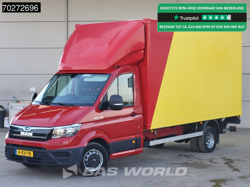 MAN TGE 5.180 Automaat Laadklep Zijdeur Bakwagen 180PK Lat om Lat Airco Cruise Meubelbak Koffer 22m3 Airco Cruise control - כלי רכב מסחרי עם תיבה: תמונה 1 MAN TGE 5.180 Automaat Laadklep Zijdeur Bakwagen 180PK Lat om Lat Airco Cruise Meubelbak Koffer 22m3 Airco Cruise control - כלי רכב מסחרי עם תיבה: תמונה 1