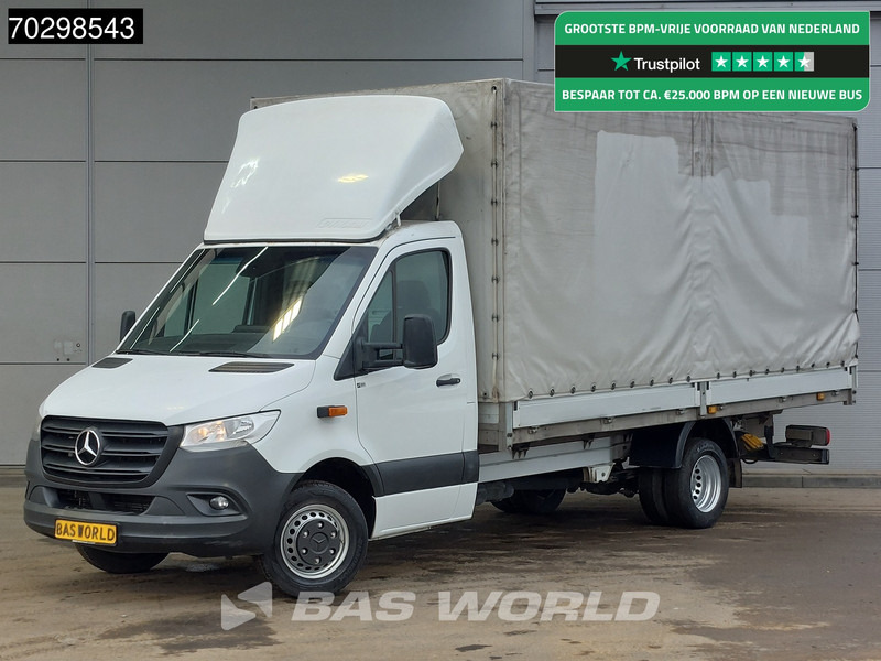 Mercedes-Benz Sprinter 519 CDI 3.0L V6 Automaat 484cm Dubbellucht Huif Bakwagen 190PK Airco Cruise Euro6 Meubelbak Koffer Airco - כלי רכב מסחרי עם וילונות צד: תמונה 1 Mercedes-Benz Sprinter 519 CDI 3.0L V6 Automaat 484cm Dubbellucht Huif Bakwagen 190PK Airco Cruise Euro6 Meubelbak Koffer Airco - כלי רכב מסחרי עם וילונות צד: תמונה 1