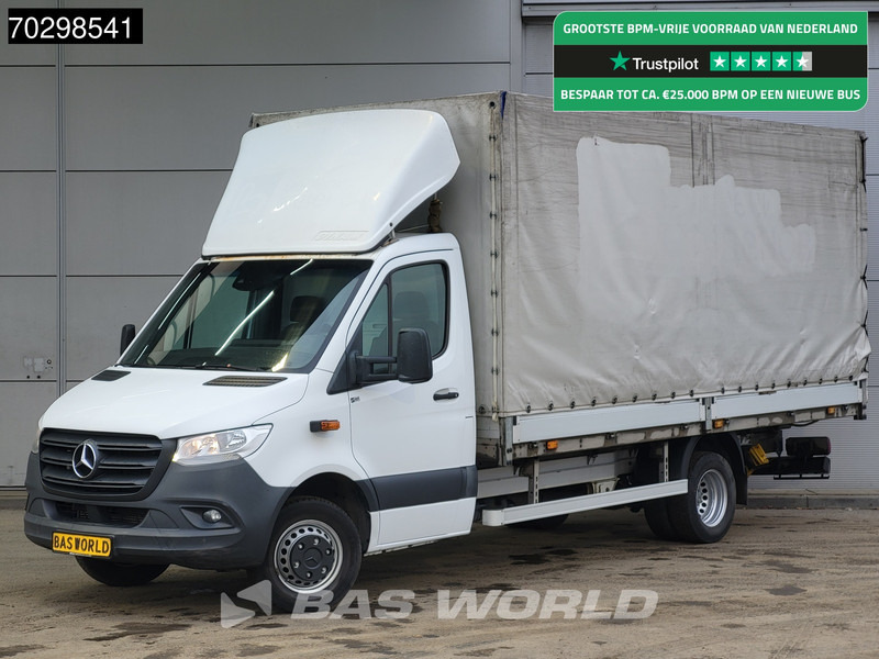 Mercedes-Benz Sprinter 519 CDI 3.0L V6 Automaat 484cm Dubbellucht Huif Bakwagen 190PK Airco Cruise Euro6 Meubelbak Koffer Airco - כלי רכב מסחרי עם וילונות צד: תמונה 1 Mercedes-Benz Sprinter 519 CDI 3.0L V6 Automaat 484cm Dubbellucht Huif Bakwagen 190PK Airco Cruise Euro6 Meubelbak Koffer Airco - כלי רכב מסחרי עם וילונות צד: תמונה 1