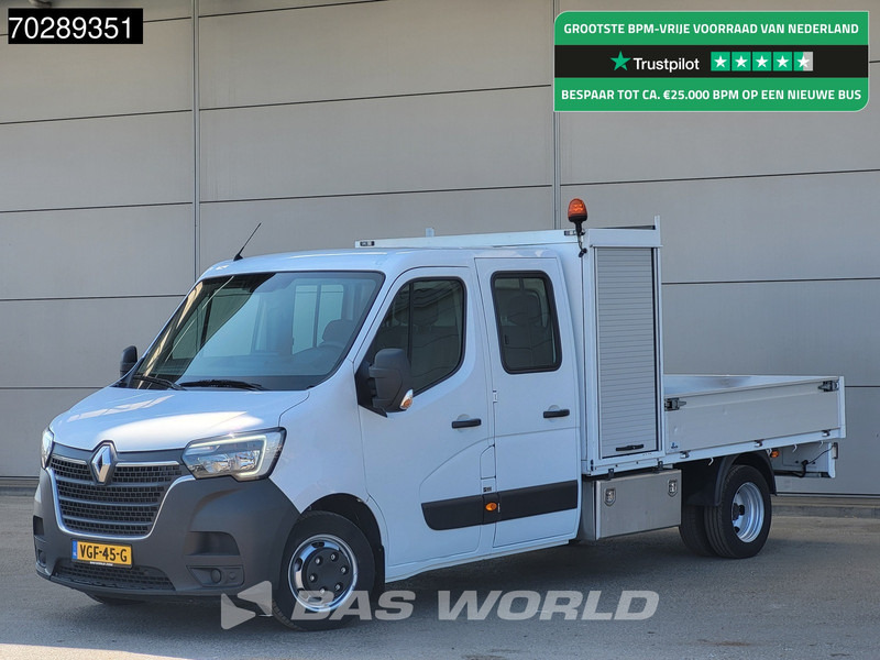 Renault Master 145PK Open Laadbak Dubbellucht 3,5t Trekhaak DC Dubbel Cabine Airco Cruise Euro6 Pritsche Pickup Open Box Airco Trekhaak Cruise contro - כלי רכב מסחרי במיטה שטוחה: תמונה 1 Renault Master 145PK Open Laadbak Dubbellucht 3,5t Trekhaak DC Dubbel Cabine Airco Cruise Euro6 Pritsche Pickup Open Box Airco Trekhaak Cruise contro - כלי רכב מסחרי במיטה שטוחה: תמונה 1