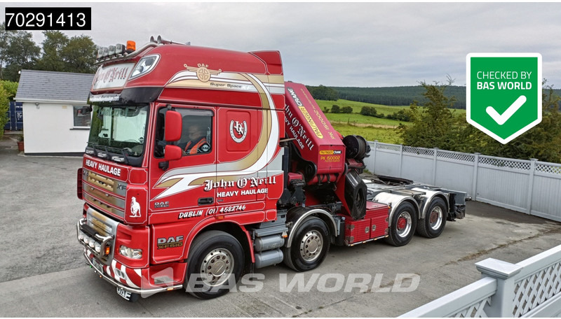 DAF XF105.510 XF 8X4 Palfinger PK150.002 Kran Crane Winch Fifth Wheel Big-Axle Euro 5 - יחידת טרקטור: תמונה 1 DAF XF105.510 XF 8X4 Palfinger PK150.002 Kran Crane Winch Fifth Wheel Big-Axle Euro 5 - יחידת טרקטור: תמונה 1