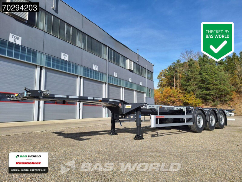 Kässbohrer K.SHG S / 40 - 12 / 27 EU 3 axles NEW! Container Chassis - סמיטריילר מוביל מכולות/ החלפת גוף: תמונה 1 Kässbohrer K.SHG S / 40 - 12 / 27 EU 3 axles NEW! Container Chassis - סמיטריילר מוביל מכולות/ החלפת גוף: תמונה 1