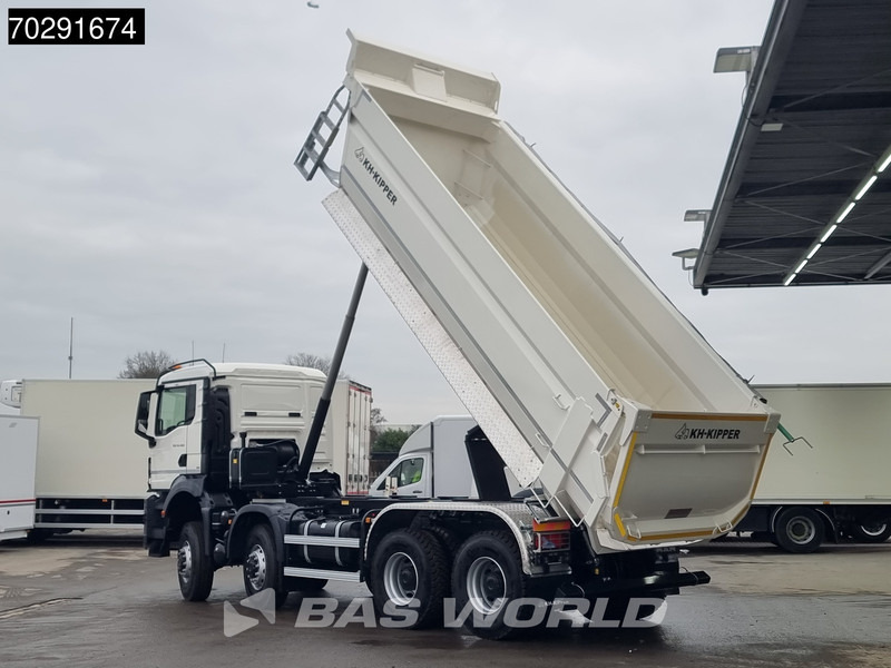 MAN TGS 41.480 8X8 8x8 20m3 KH Kipper tarpaulin Manual Big-axle Steel suspension Euro 6 - מזהיר: תמונה 2 MAN TGS 41.480 8X8 8x8 20m3 KH Kipper tarpaulin Manual Big-axle Steel suspension Euro 6 - מזהיר: תמונה 2