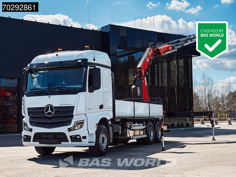 Mercedes-Benz Actros 2651 Actros 6X4 Fassi F486 Led Navi Euro 6 - משאית צד נופל/ שטוחה, משאית מנוף: תמונה 1 Mercedes-Benz Actros 2651 Actros 6X4 Fassi F486 Led Navi Euro 6 - משאית צד נופל/ שטוחה, משאית מנוף: תמונה 1