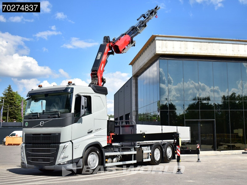 Volvo FH 500 6X2 NEW! Fassi F545RA Kran Crane VEB+ Lift-Lenkachse - משאית צד נופל/ שטוחה, משאית מנוף: תמונה 5 Volvo FH 500 6X2 NEW! Fassi F545RA Kran Crane VEB+ Lift-Lenkachse - משאית צד נופל/ שטוחה, משאית מנוף: תמונה 5