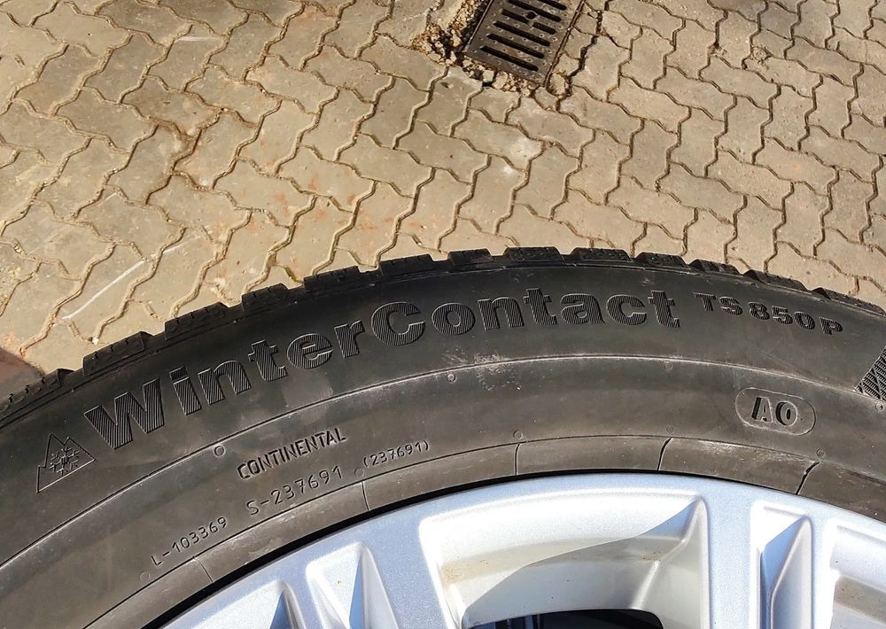 חבילת גלגלים וצמיגים עבור מכונית Koła felgi aluminiowe Audi Q8 SQ8 z oponami zimowymi Continental WinterContact TS850P 265/50 R20 H XL: תמונה 11