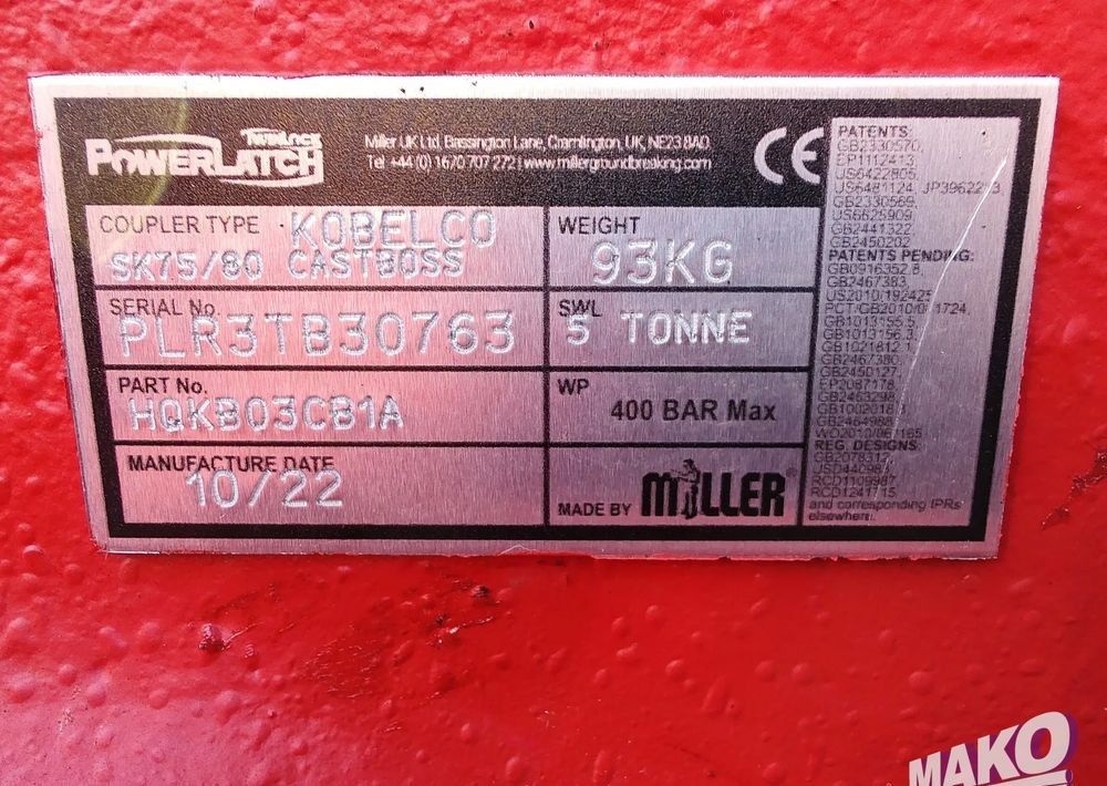 NOWE Szybkozłącze hydrauliczne TwinLock Miller fi 60 (Nieużywane) - צרופה עבור מכונת בנייה: תמונה 5 NOWE Szybkozłącze hydrauliczne TwinLock Miller fi 60 (Nieużywane) - צרופה עבור מכונת בנייה: תמונה 5
