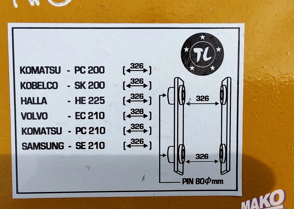 Nowy zrywak do koparki TL Miller fi 80 - צרופה עבור מכונת בנייה: תמונה 5 Nowy zrywak do koparki TL Miller fi 80 - צרופה עבור מכונת בנייה: תמונה 5