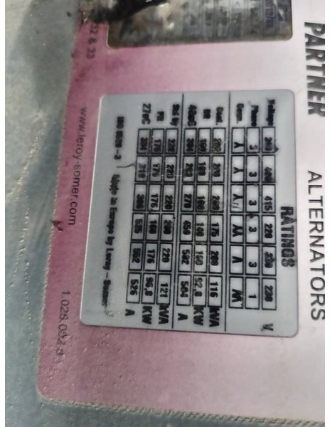 ערכת גנרטורים SDMO R220 C3 220 kva generator john deere 318A: תמונה 20