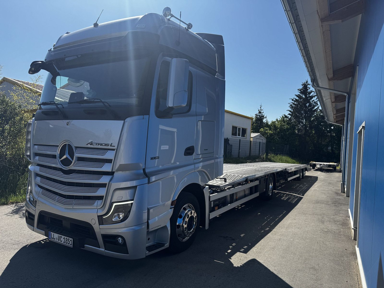 Mercedes-Benz Actros L 1851 FVG Autotransporter + Hänger - משאית הובלה אוטומטית: תמונה 3 Mercedes-Benz Actros L 1851 FVG Autotransporter + Hänger - משאית הובלה אוטומטית: תמונה 3