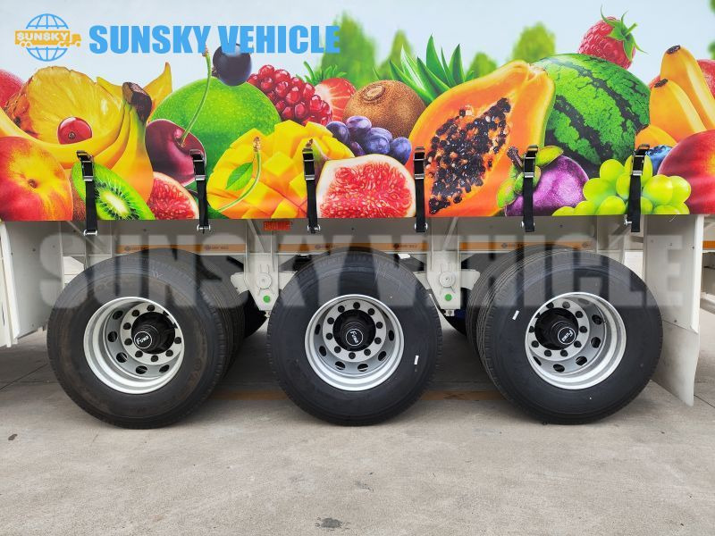 HOWO 13 meters curtain side semi trailer - סמיטריילר עם וילונות צד: תמונה 4 HOWO 13 meters curtain side semi trailer - סמיטריילר עם וילונות צד: תמונה 4
