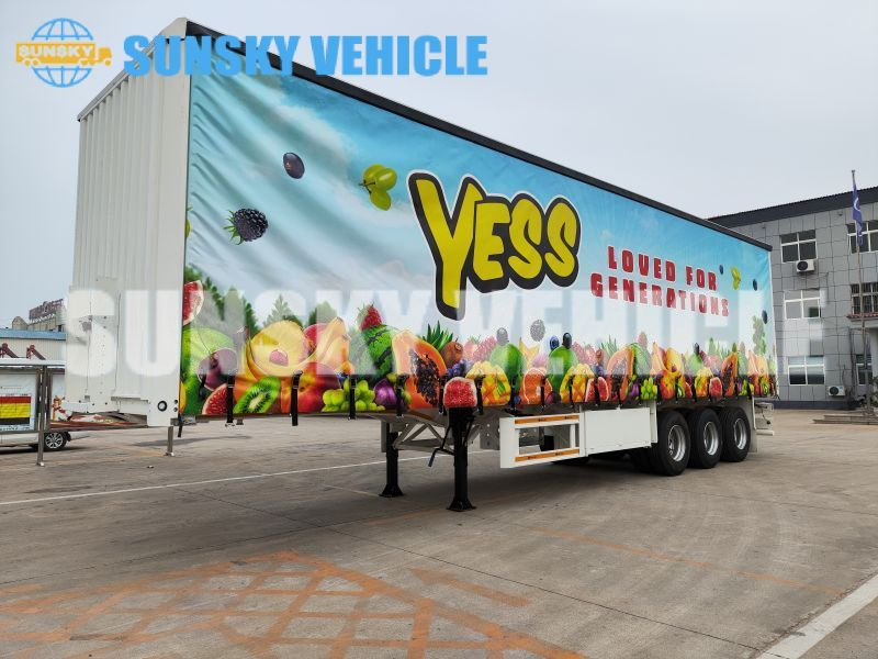 HOWO 13 meters curtain side semi trailer - סמיטריילר עם וילונות צד: תמונה 1 HOWO 13 meters curtain side semi trailer - סמיטריילר עם וילונות צד: תמונה 1