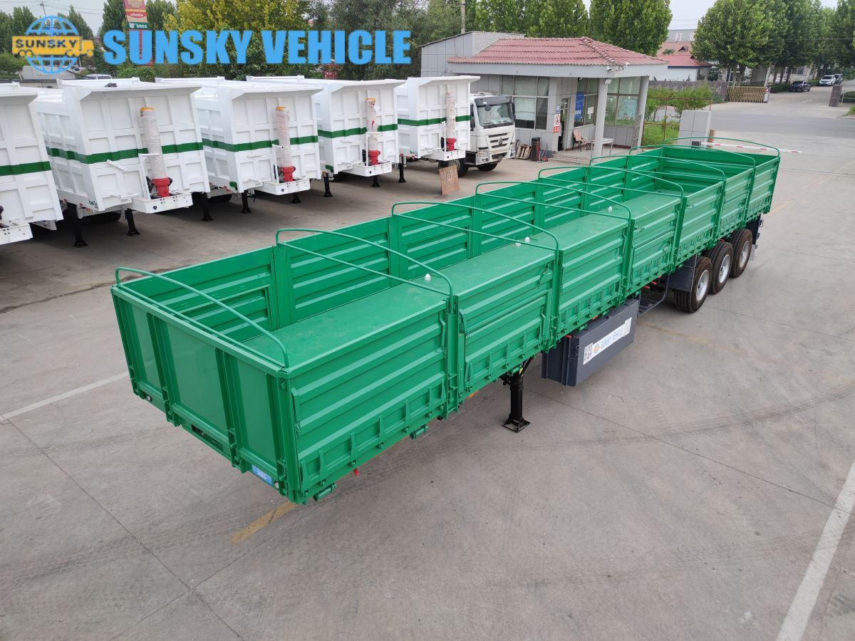 SUNSKY 13M dropside semi trailer - סמיטריילר צד נופל/ שטוח: תמונה 2 SUNSKY 13M dropside semi trailer - סמיטריילר צד נופל/ שטוח: תמונה 2