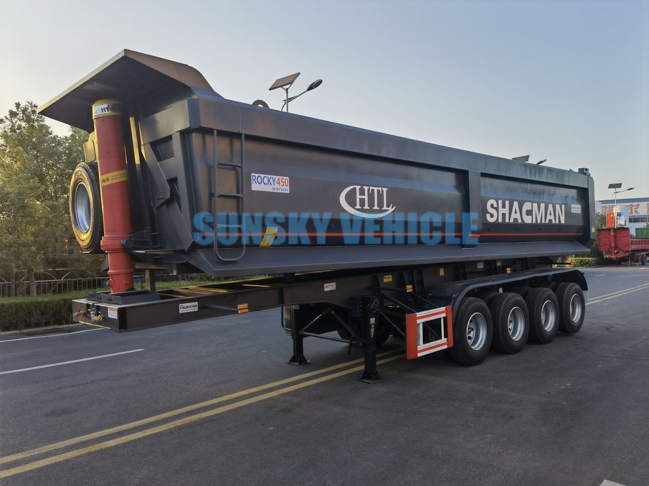 SUNSKY 3/4-Axle Dump Trailer - סמיטריילר עם מזהיר: תמונה 3 SUNSKY 3/4-Axle Dump Trailer - סמיטריילר עם מזהיר: תמונה 3
