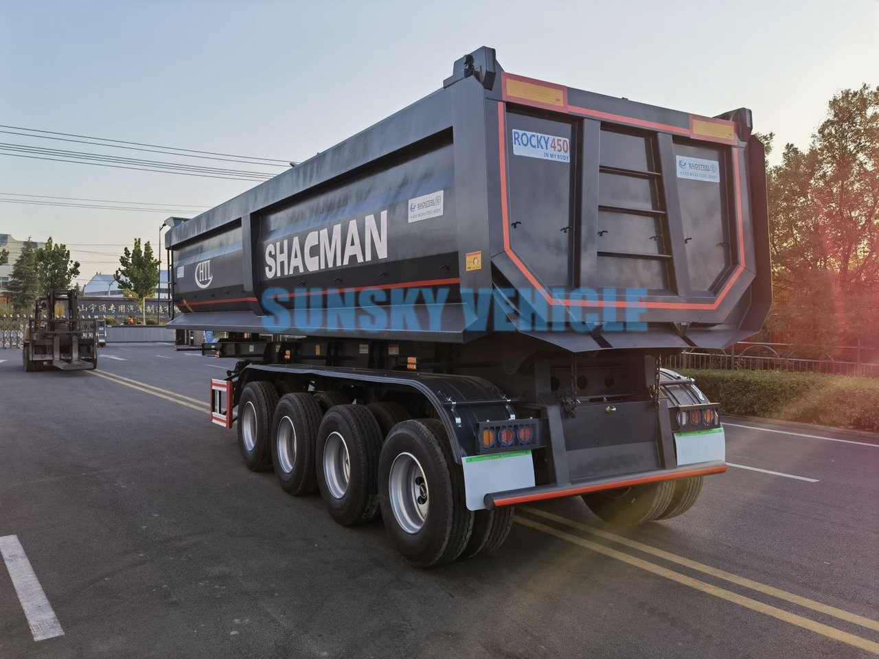 SUNSKY 3/4-Axle Dump Trailer - סמיטריילר עם מזהיר: תמונה 4 SUNSKY 3/4-Axle Dump Trailer - סמיטריילר עם מזהיר: תמונה 4